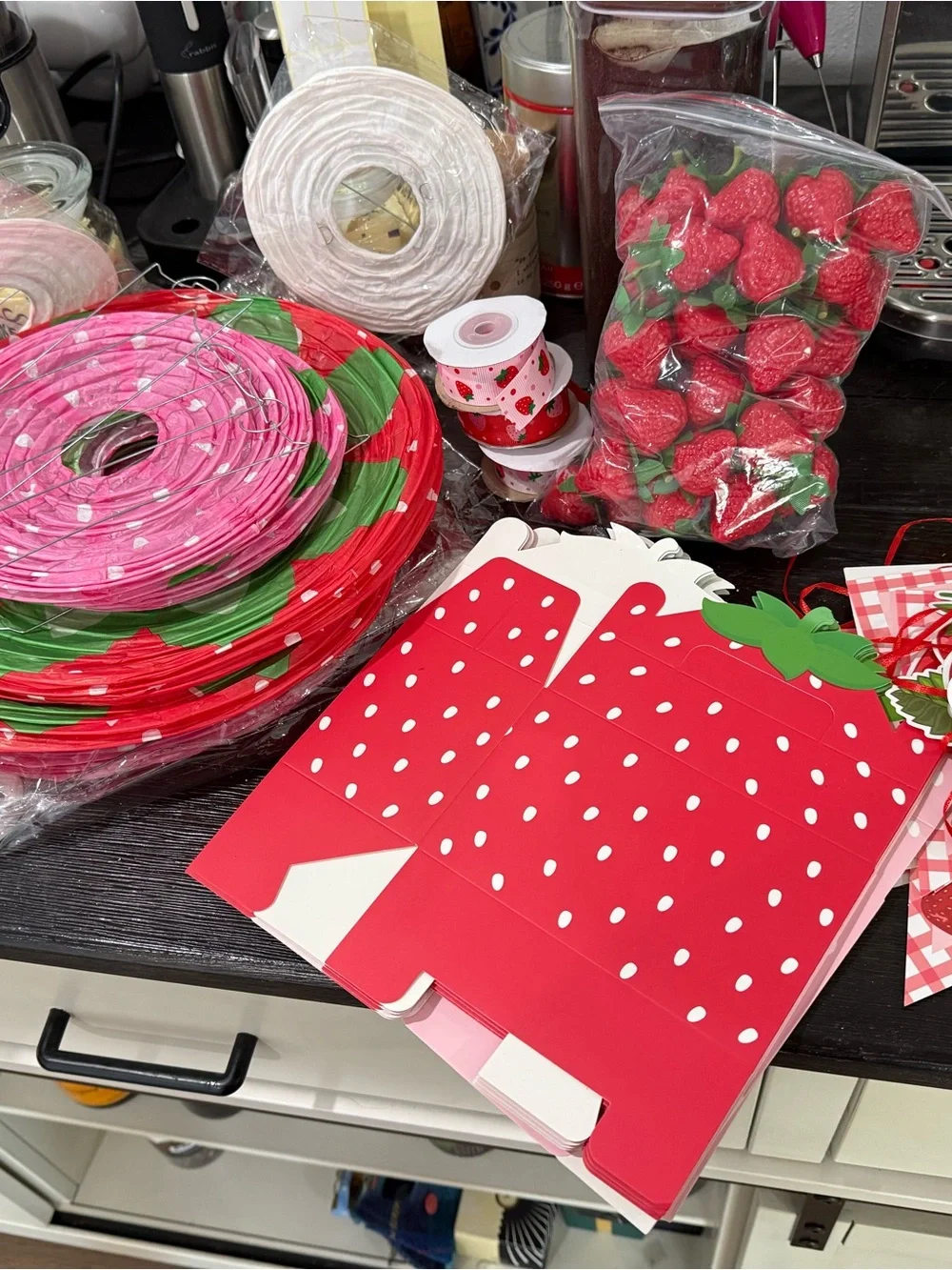 Strawberry-Themed Party Decor and Misc , Berry First Birthday Party decor